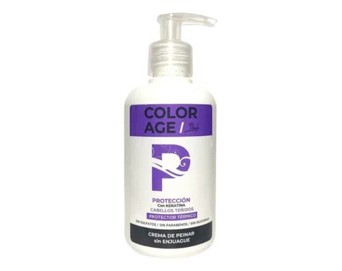 Crema De Peinar Color Age Protección Keratina Cabello Teñido 0