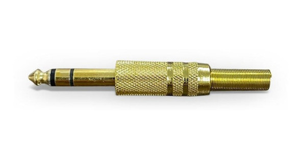 Kit Com 10 Peças Plug P10 Conector Mono Metalico 0