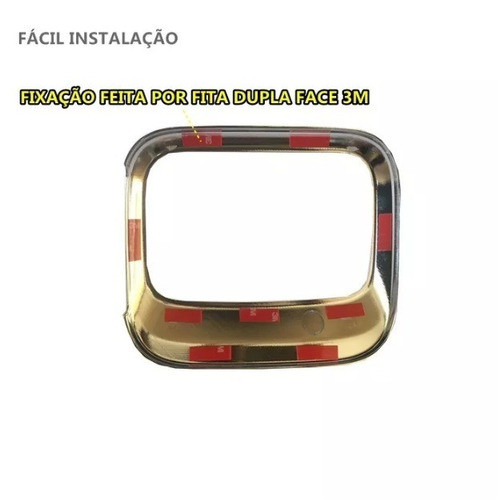 Aplique Cromado Fiat Toro Tampa Traseira 16 17 18 19 1