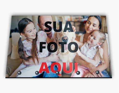 Porta Chaves Chaveiro Decorativo Personalizado Foto Família 0