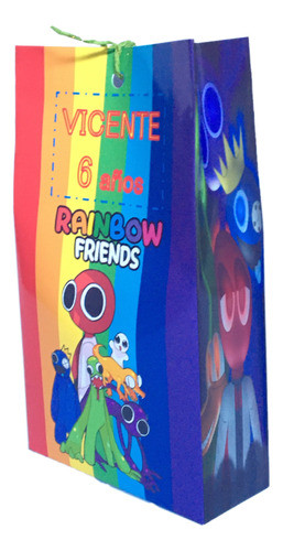 Bolsitas Para Sorpresitas Diseño Rainbow Friends Cumple *10 0