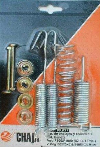 Kit De Anclajes Y Resortes Freno Para Ford 100 - Cha 60037 1
