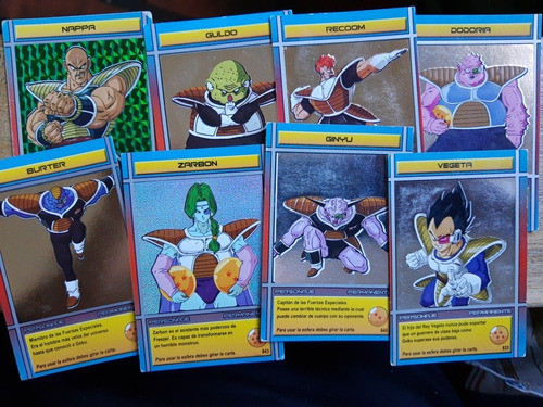 Lote Cartas Dragón Ball Z Holográficas 1