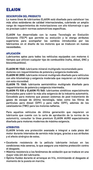 Aceite Ypf Mi 15w40 X 1l 1