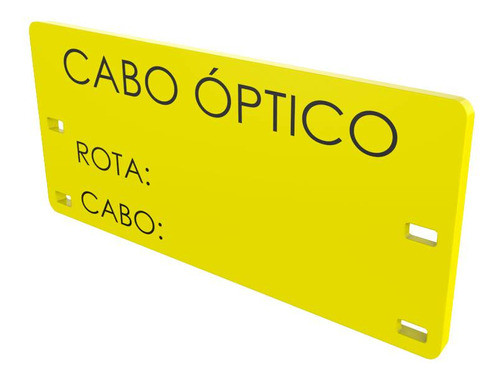 Kit Plaqueta De Identificação Fibra Óptica Para Rota E Cabos 0