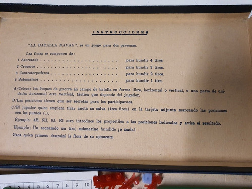 Antiguo Juguete De 1960- Batalla Naval Jugal 1