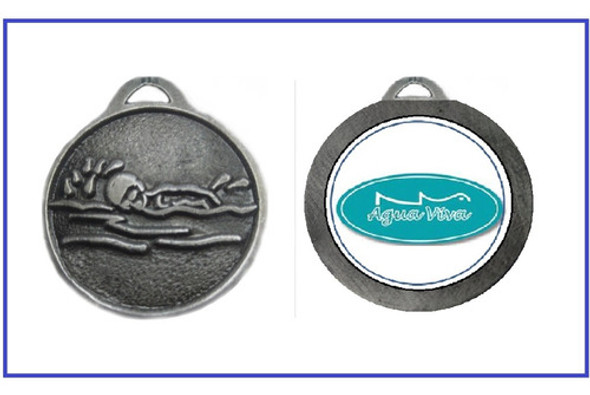 Medallas Deportivas Natacion (50mm) Metalicas (pack 16u.) 1