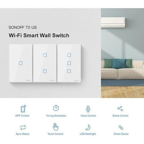 Sonoff T0us2c Plaqueta 2 Botones Wifi Smart Macrotec 1