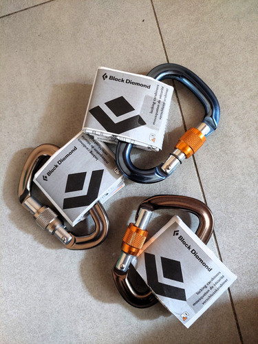 Kit 3 Mosquetones Con Seguro Black Diamond 1