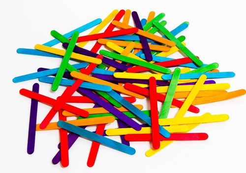 Palitos De Helado Colores Surtidos X 50 Unidades 0