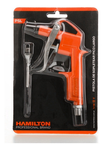 Pistola Aire Sopletear Pico Largo Compresor Hamilton Psl 1