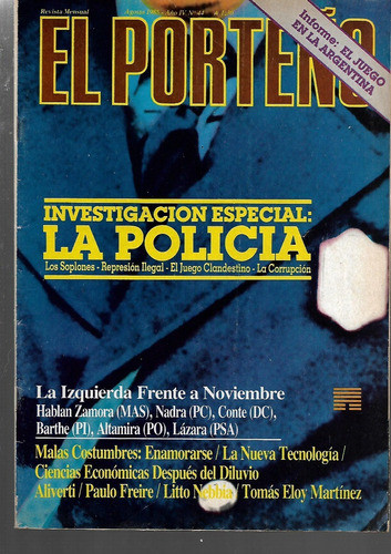 El Porteño 44 85 Cerdos Y Peces Nebbia Travesti Perlongher 0