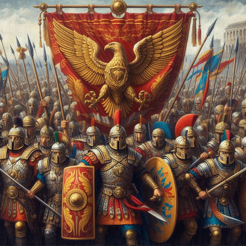Obra De Arte Digital Legión Del Águila 50x50cm Pieza Única 0
