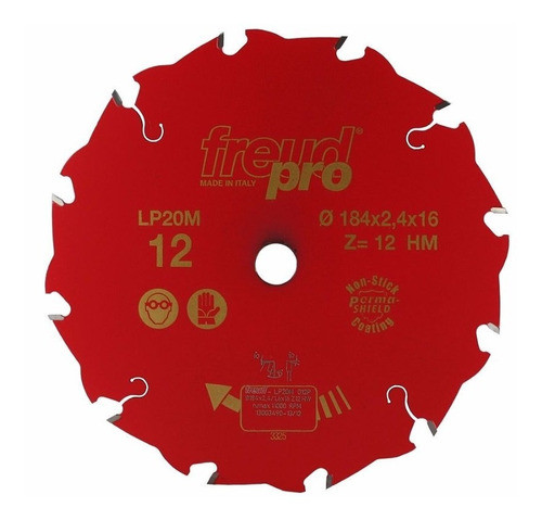 Sierra Freud Madera Maciza Ø184x2,4x16mm 12z (lp20m012p) 0