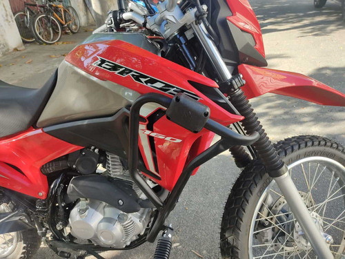 Protetor De Motor Carenagem + Led Honda Bros 2022 Em Diante 1