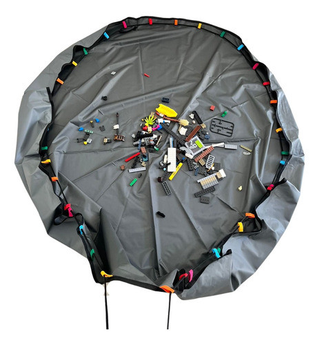 Tapete Infantil Bebê Blw 1,30m Sem Alça Grafite - Arco Íris 1