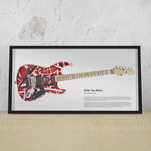 Cuadro Guitarra Eddie Van Halen Frankenstrat 30 X 60 Cm 0