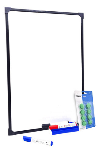 Pizarra/pizarrón Magnética Blanca 60 X 80 Cm + Accesorios 0