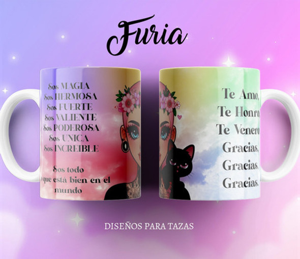 Plantilla Furia Gran Hermano Taza Sublimar Sublimacion 1