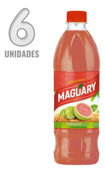 Suco De Goiaba Concentrado Maguary 500ml - 6 Unidades 0