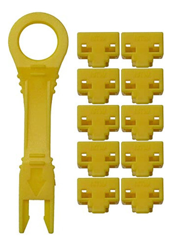 Bloqueador De Puertos Rj45 C/herramienta Extraccion 10+1 - C 1