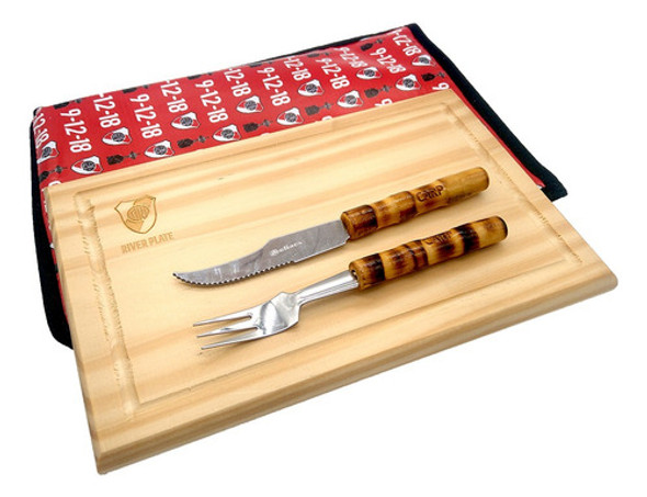 Set De Asado  En  Estuche Cristal River C/cubiertos 0