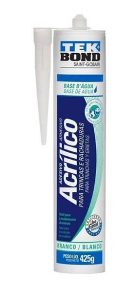 Adhesivo Sellador Acrilico Blanco 425gr Juntas Tekbond 0 Adhesivo Sellador Acrilico Blanco 425gr Juntas Tekbond 0