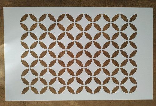 Stencil Art Deco Circulo Flor 43x27cm Noreste Ideas Cod21004 0