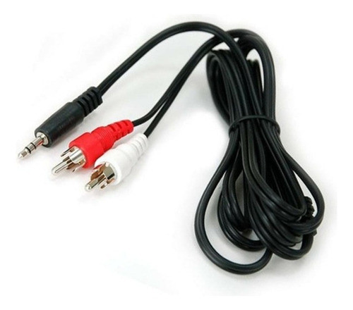 Cable 3.5 Mm 2 Rca 1.8 Metros Macho Macho Kanji Mini Plug 0