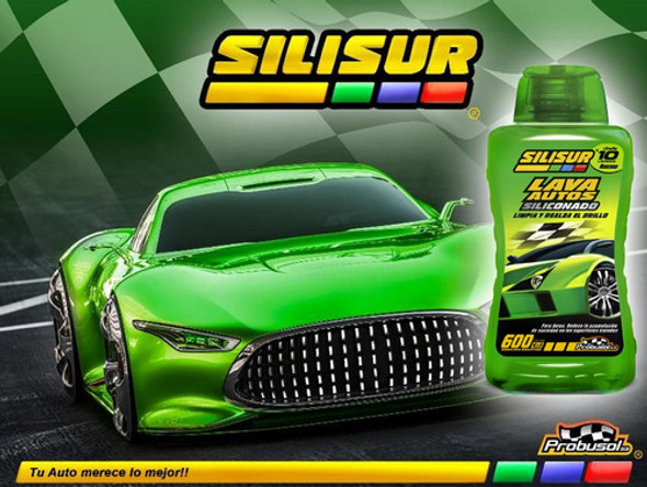 Shampoo Autos C/silicona Olor Manzana 600ml 1