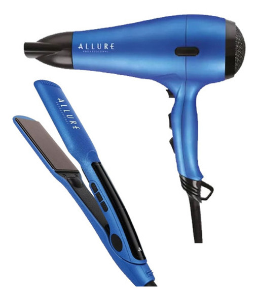 Set Allure Secador + Planchita Pelo Alisado Pl1030ap Cs 1