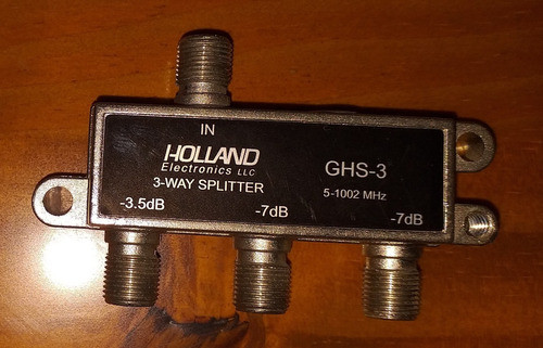 Derivador Splitter De Señal Coaxil 3 Salidas Holland Ghs-3 0