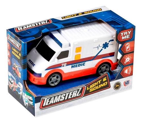Teamsterz Ambulancia Con Luz Y Sonido 0