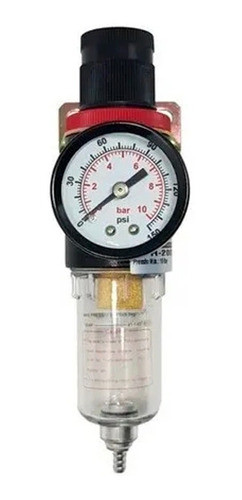 Filtro E Regulador Ar Compressor Rosca 1/4 Pistola Pintura 0
