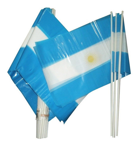 Banderas  X 100 -argentina 15 X 25 -cotillon-patrios- 1