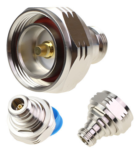 2 Pcs L29 7/16 Din Macho Jack A N Hembra Conector Rf Adaptad 0