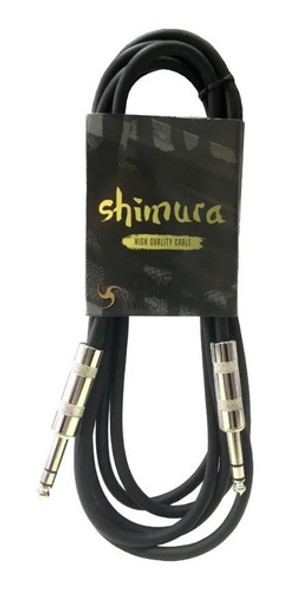 Cable Balanceado Shimura Plug 6.5  Plug 6.5 Trs 3 Mts Stereo 0