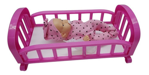 Bebote Cata Con Cuna Muñeca 28cm Bebe Articulado Rayito Ed 1