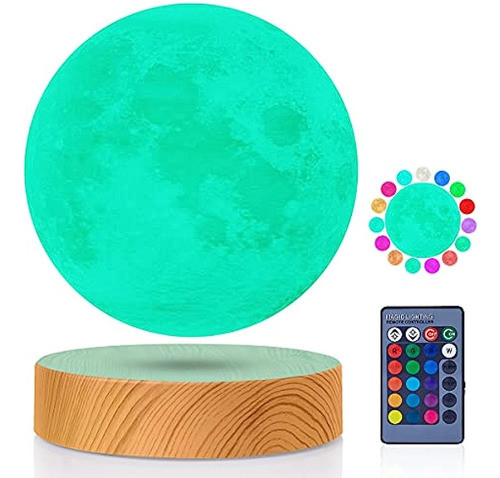 Vgazer Levitating Moon Lamp 5.9 Pulgadas 16 Colores Moon Lam 0