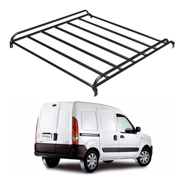 Kit Parrilla Techo Portaequipaje + Bolso Auto P/ Renault Kangoo 1