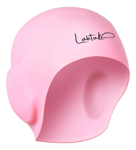 Gorra Para Nadar Silicona Con Protec En Oidos 3d Unisex Rosa 1