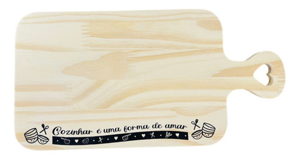 Tábua Aperitivos Frios Pão Porta Panela Pinus Decorada 0