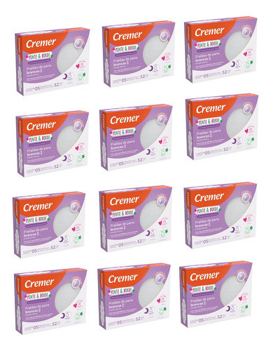 12 Caixas Fralda De Pano Luxo Para Pintar Ou Bordar Cremer 0