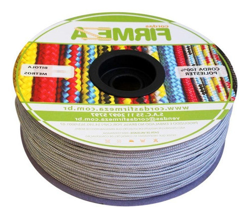 Corda Poliester Firmeza Carretel Branca  5mm/154m  30037 1