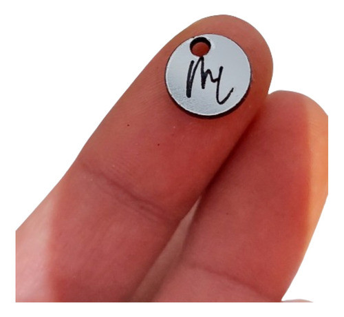 Dijes Etiquetas Simil Metal 4x2 Cm Marca Ropa Grabado Láser 0
