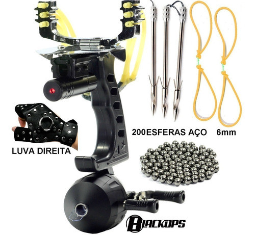 Atiradeira Estilingue Profissional Slingshot -- Spincast M64 1