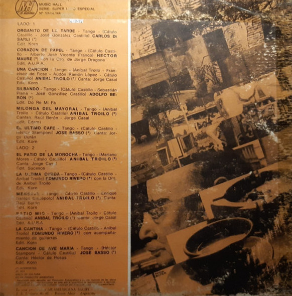 Disco A Cátulo Castillo Edmundo Rivero Troilo Berón Di Sarli 1