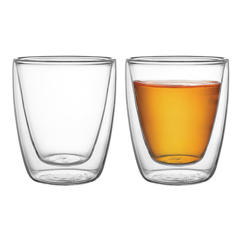 Juego 2 Vasos De Vidrio Doble Para Té O Capuccino Tramontina 0