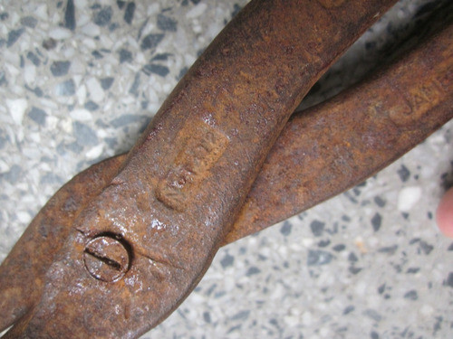 Antigua Tijera Herramienta Corta Chapa Jamestown Made In Usa 0