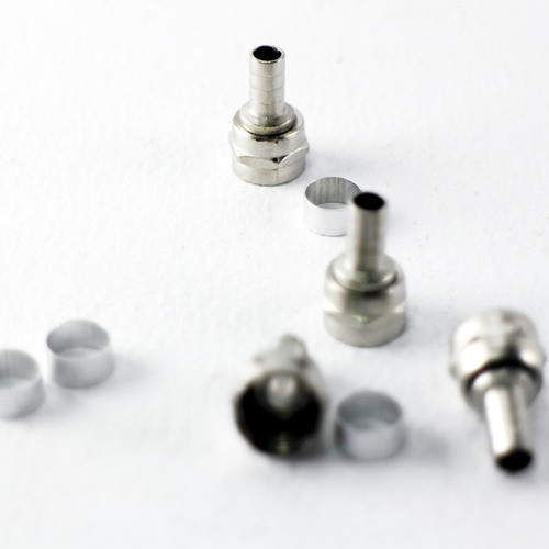 X100u Ficha Conector F Con Anillo Crimpear Coaxil Rg59 Htec 1